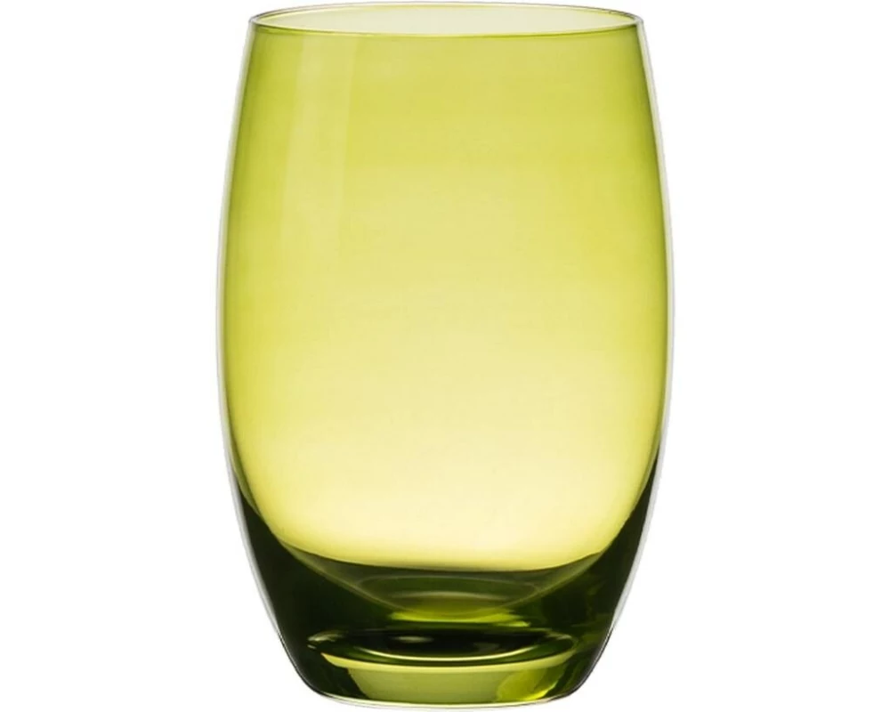 Lunasol Trinkglas Optima Color Tumbler 460 ml Barrel Grün
