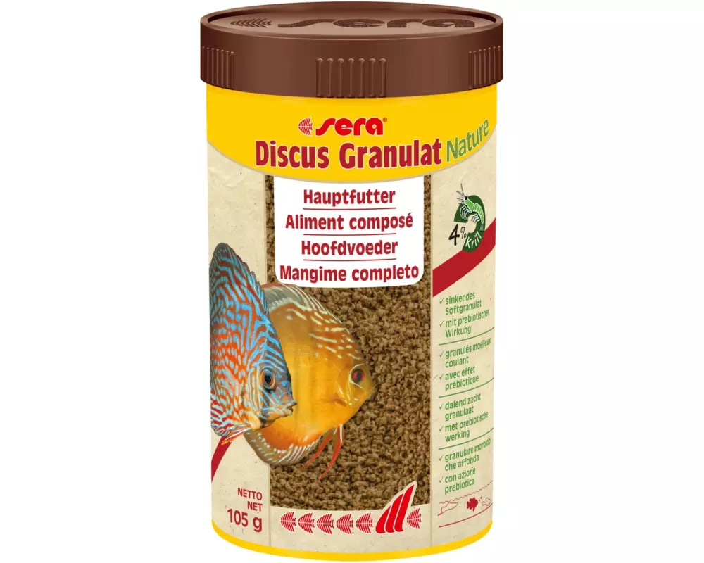 sera Basisfutter Discus Granulat Nature, 250 ml, 105g