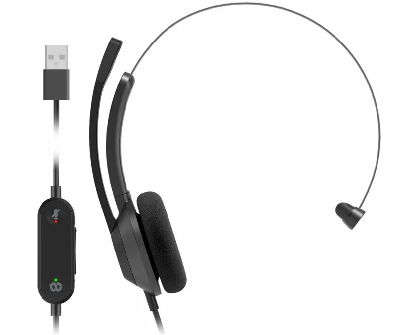 Cisco Headset 321 Wired Single On-Ear Carbon Black, USB-A
