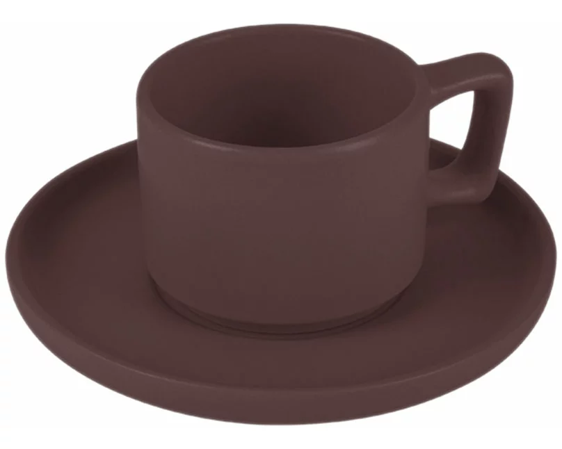 Berlinger Haus Espressotassenset 4 Stk. 100ml matt bordeaux Leonardo Collection