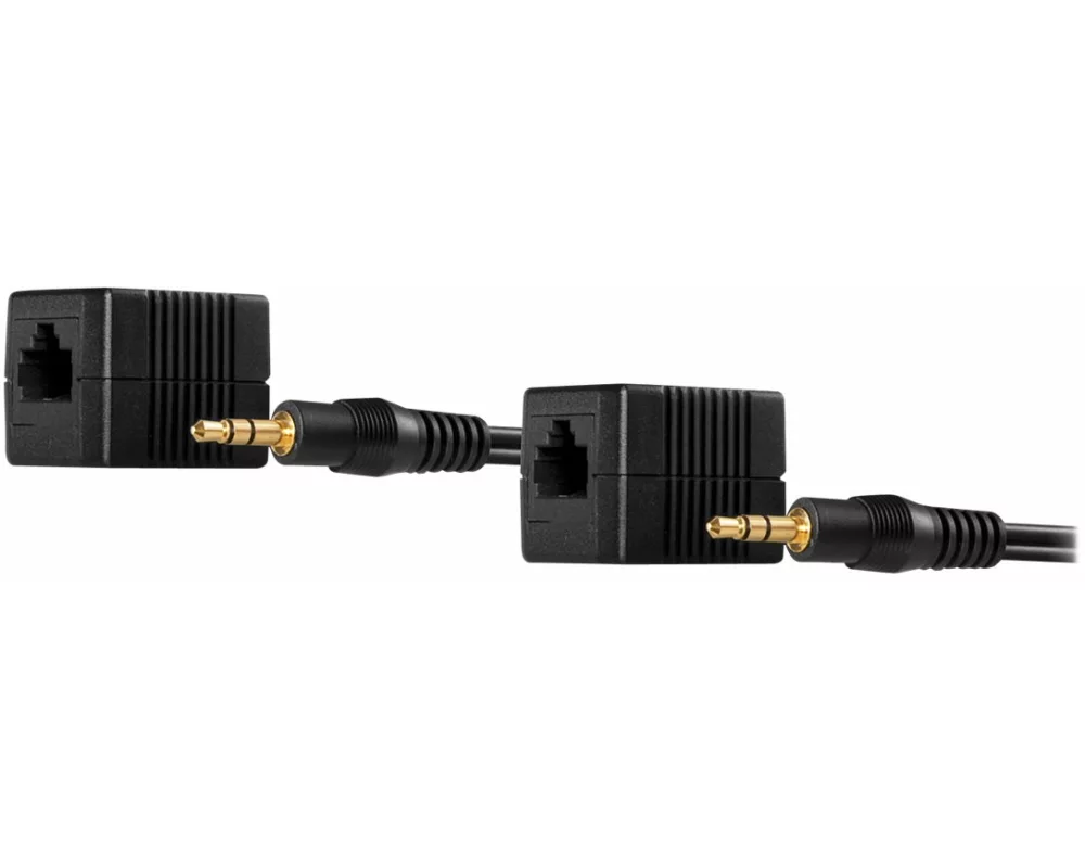 LINDY Audio Cable, Cat.5/6, 3.5mm-RJ45, Extender for up to 100m over patch cable