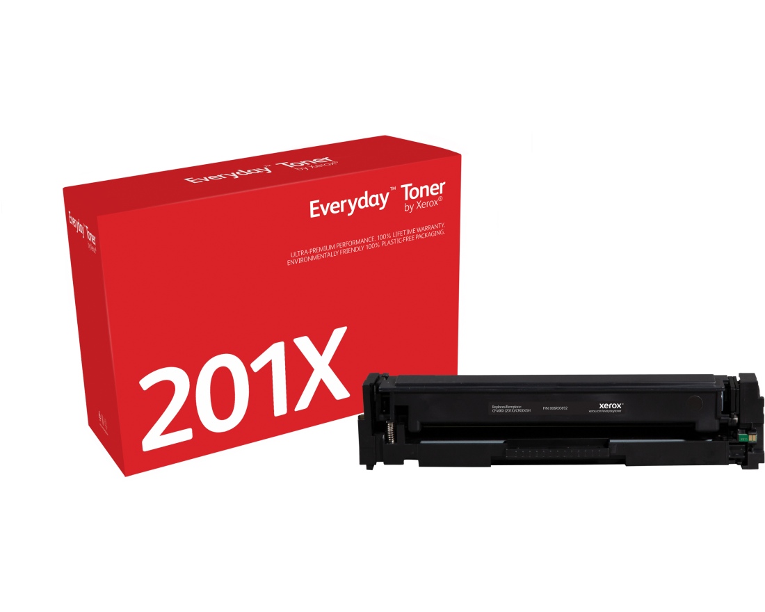 Everyday™ Schwarz Tonermodul von Xerox kompatibel mit HP 201X (CF400X), Hohe Kapazität