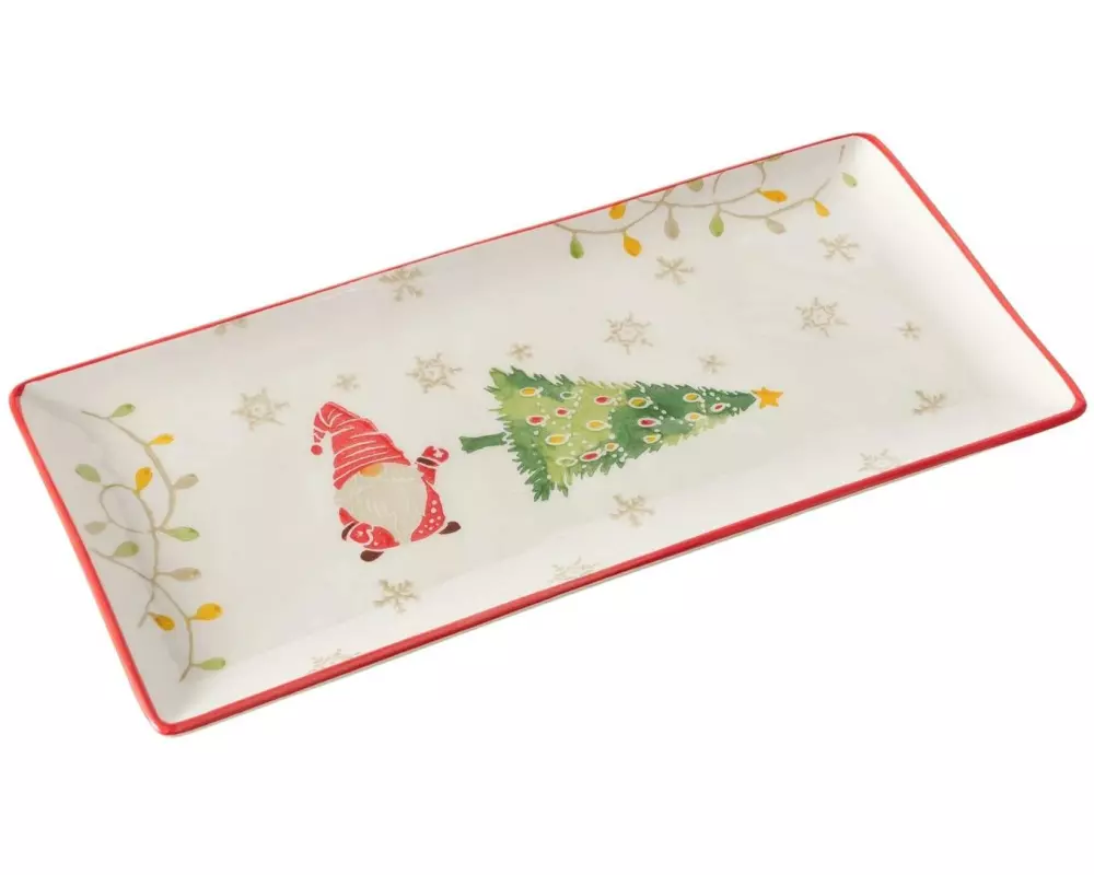 Boltze Servierplatte Noelo Keramik, 35 x 16 cm