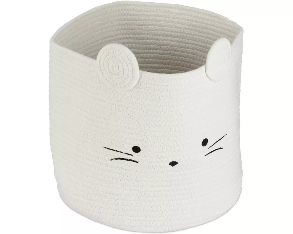 relaxdays Spielzeugkorb Maus