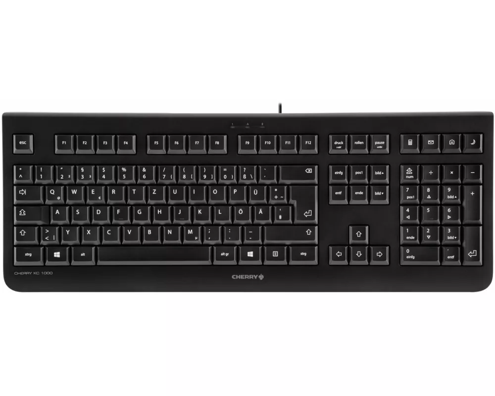 CHERRY KC 1000 Tastatur Gaming USB Ungarisch Schwarz
