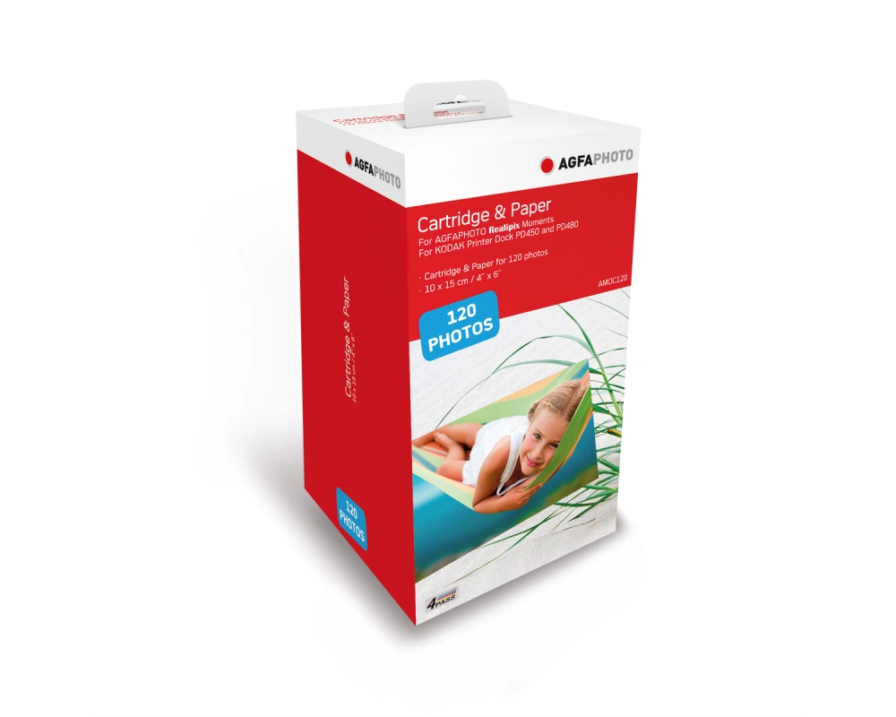 AGFAPHOTO Cartridge AMOC-120, 120 Fotos, Für AMO46, PD450 WiFi und PD480