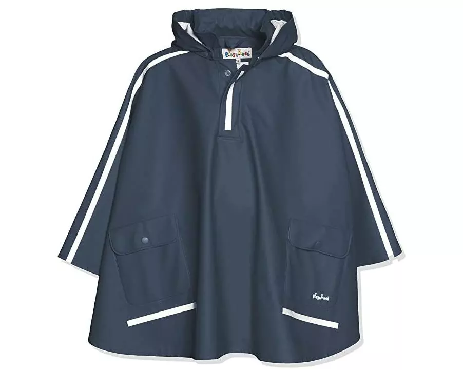 Playshoes Regenjacke langer Rücken Marine Gr. 140