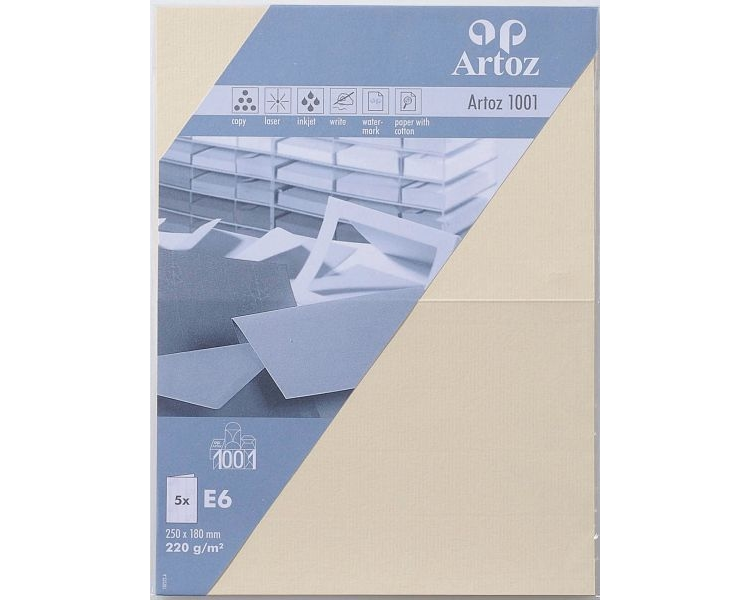 ARTOZ Karten 1001 E6 107372262 220g, chamois 5 Blatt