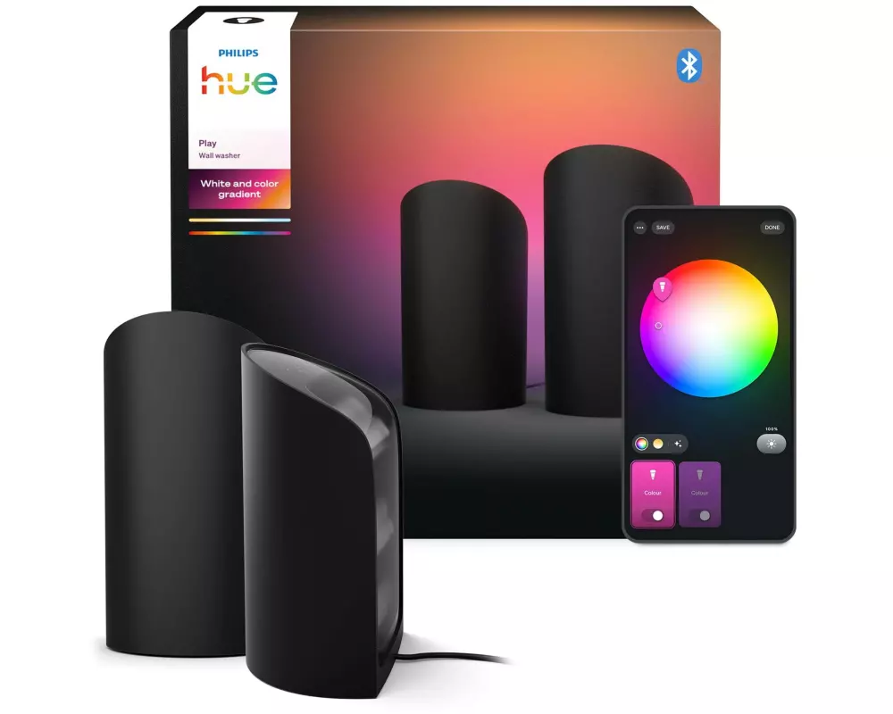Philips Hue Play Wallwasher duo Schwarz