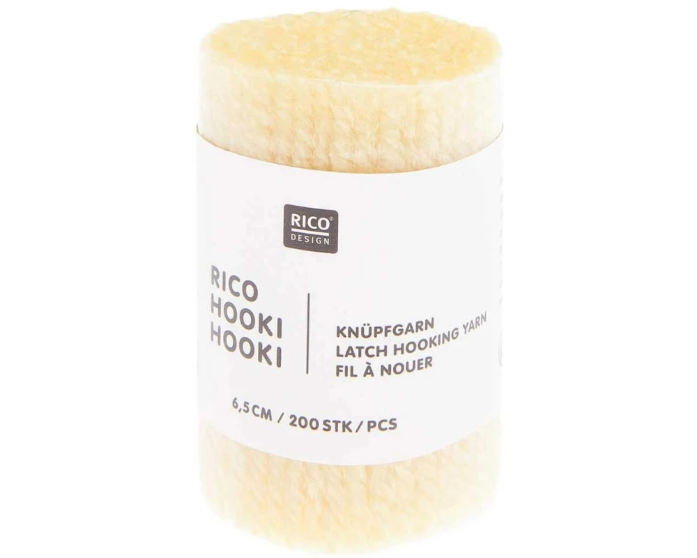 Rico Design Hooki Knüpfgarn Hellgelb