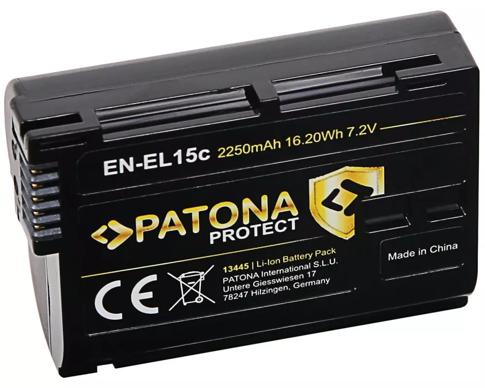 Patona PROTECT Akku für Nikon Z5, Z6, Z6II, Z7 und Z8D500