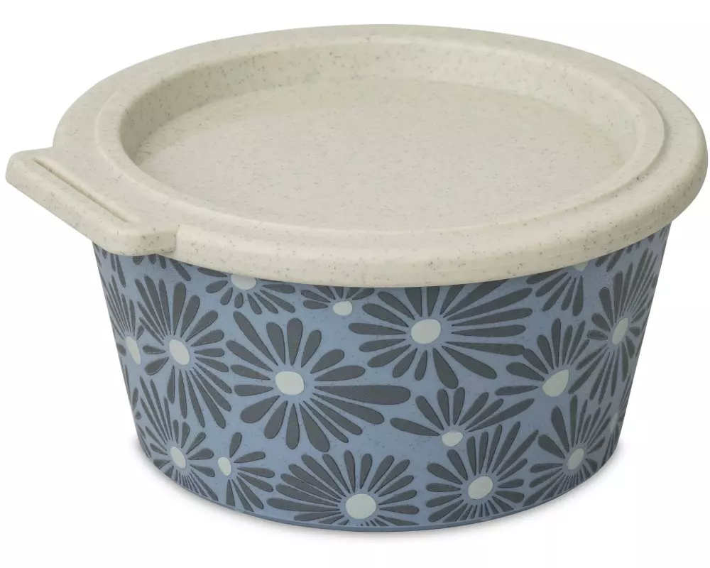 Koziol Schüssel Blomster Daisy mit Deckel 1 Stück, Blau