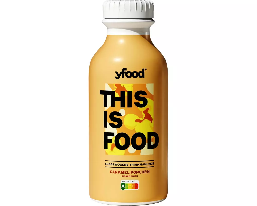 YFOOD Trinkmahlzeit Caramel Popcorn 500ml – Limited Edition