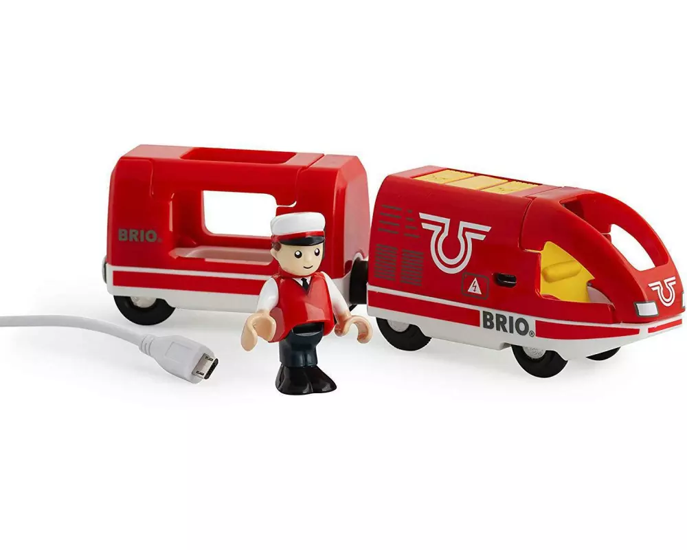 BRIO Eisenbahn Roter Akku-Reisezug