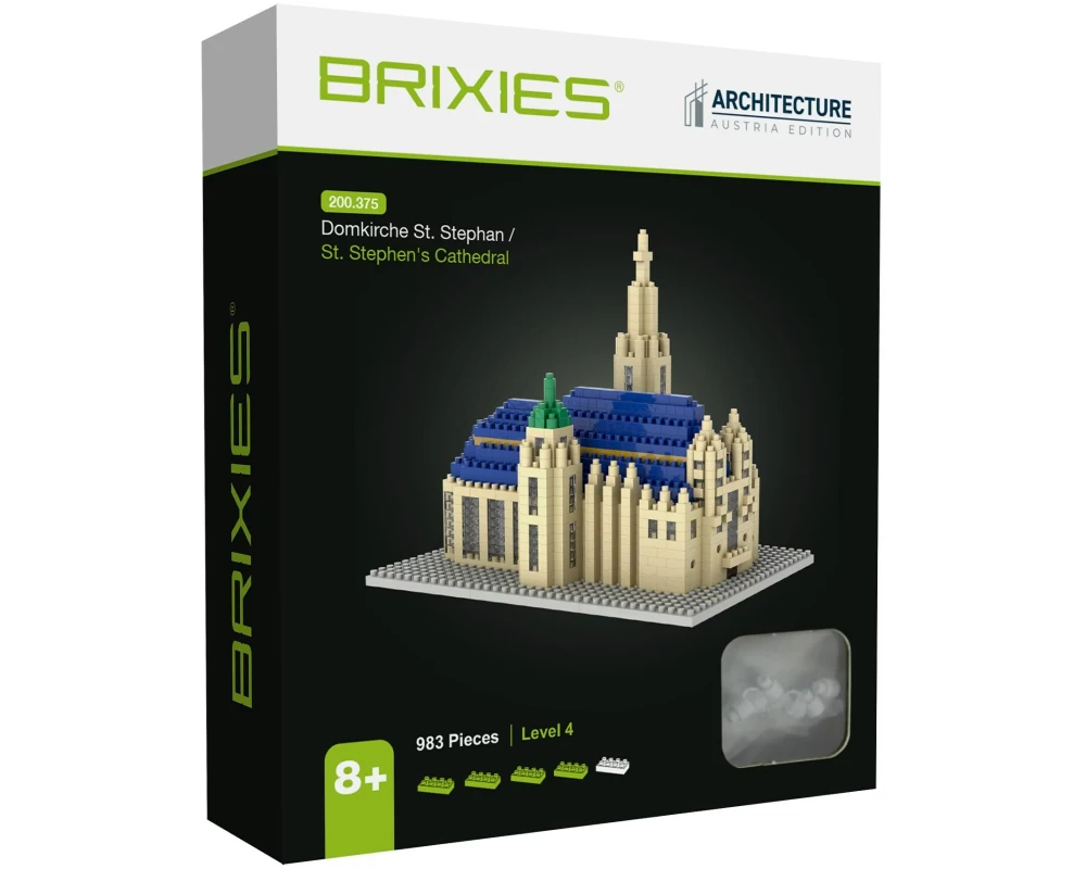BRIXIES Bausteinmodell Stephansdom Gross aus 980 Bausteinen