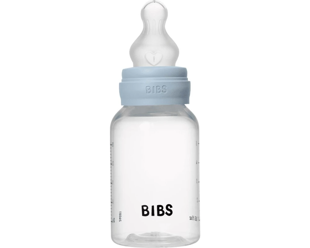Bibs Baby Bottle Anti Colic Silicone Slow Flow Baby Blue 150 ml
