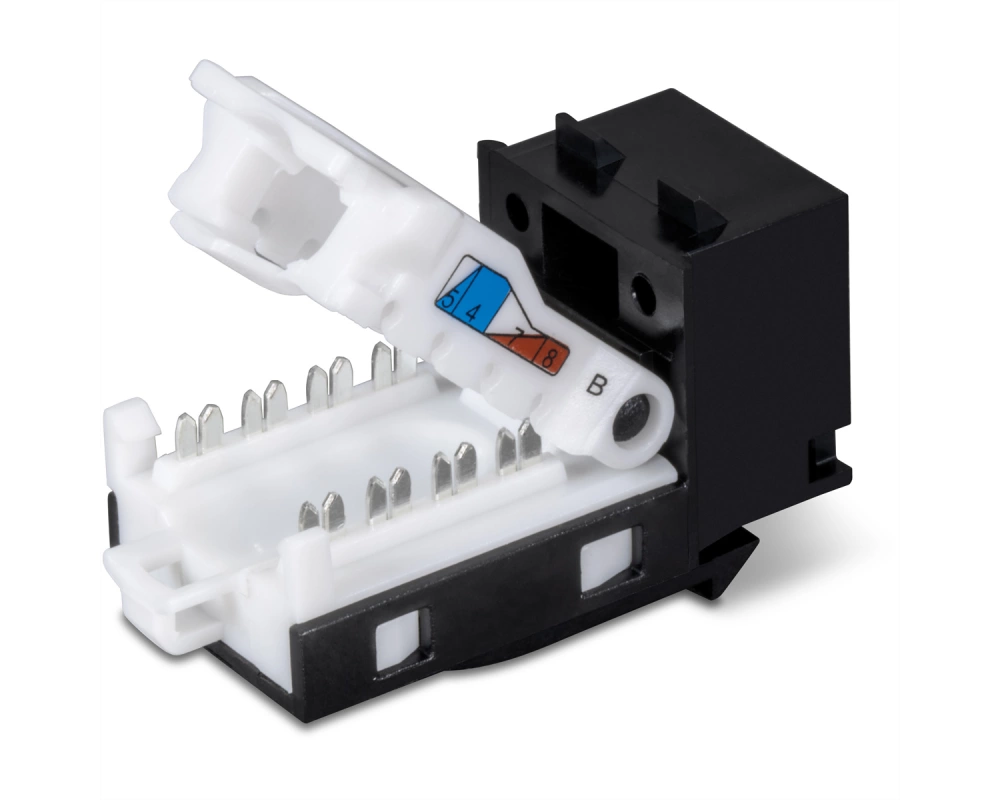 TRENDnet TC-K25C6BK Cat6 RJ-45 Keystone, 25er Pack schwarz, schwarz
