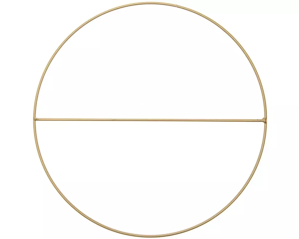 Rico Design Metallring mit Querstrebe Gold, 25 cm