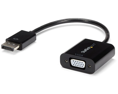 StarTech.com DisplayPort to VGA Adapter, Active DP to VGA Converter, 1080p Video, DP to VGA Adapter Dongle (Digital to Analog), DP 1.2