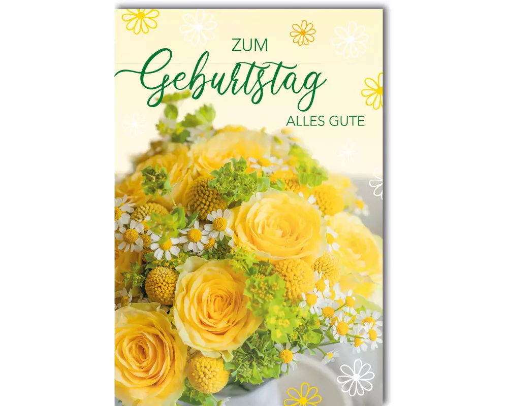 Braun + Company Geburtstagskarte Alles Gute 11.5 x 17 cm