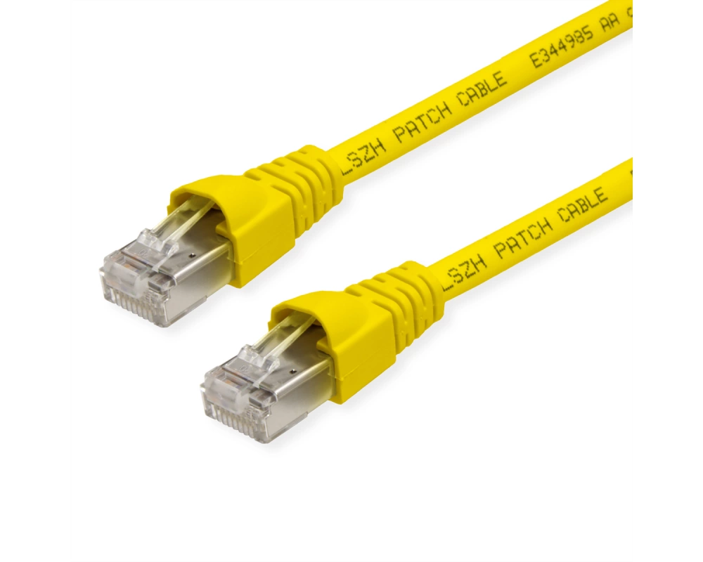 TELEGÄRTNER Patchkabel S/FTP, Cat.6A, LSOH, gelb, 6 m