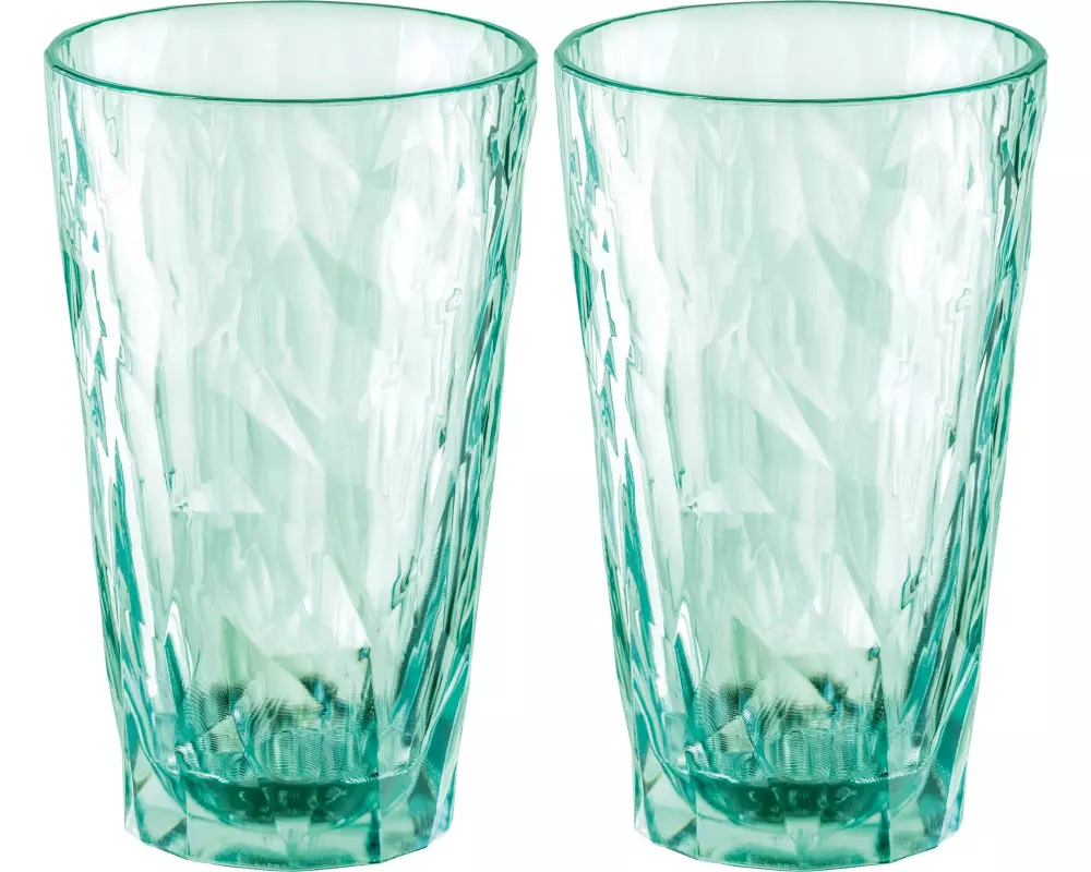 Koziol Trinkglas Club No. 6 300 ml, 2 Stück, Jade