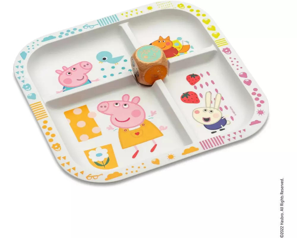 Koziol Kinderteller Easy Peppa Pig 21.3 x 21.3 x 1.8 cm