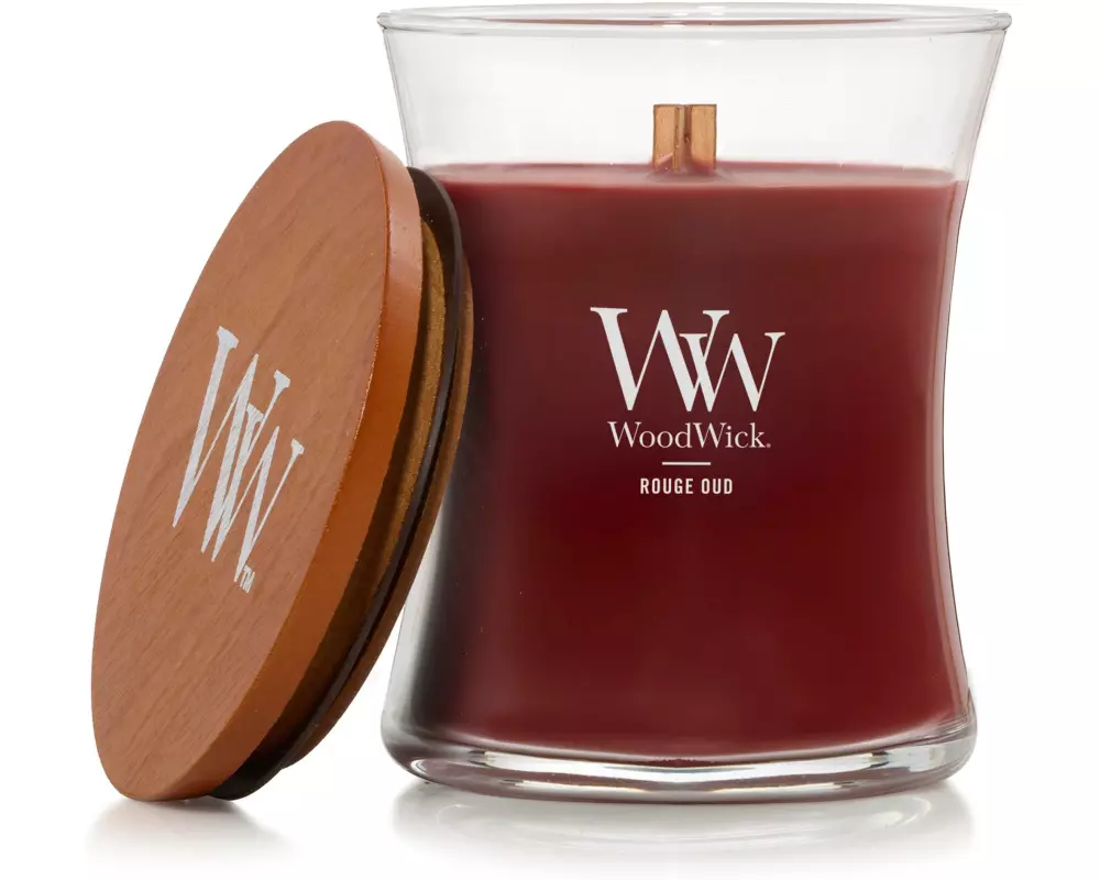 Woodwick Duftkerze Rouge Oud Medium Jar