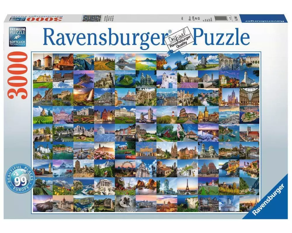 Ravensburger Puzzle 99 Beautiful Places in Europe