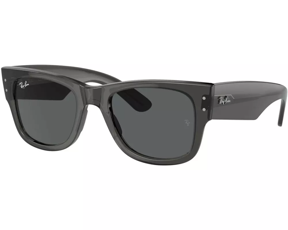 Ray-Ban Sonnenbrille Mega Wayfarer Transparent/Schwarz