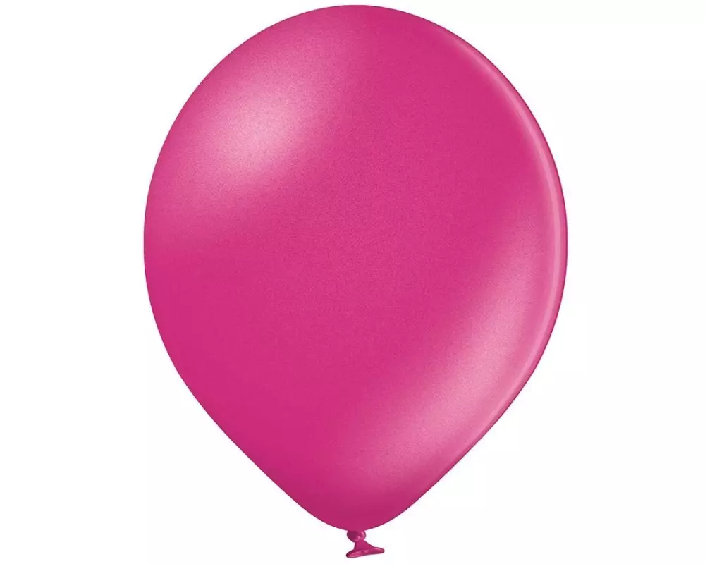 Belbal Luftballon Metallic Magenta, Ø 30 cm, 50 Stück
