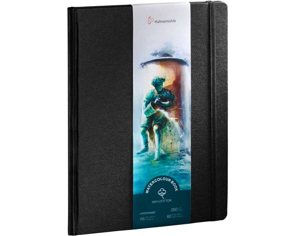 HAHNEMÜHLE Aquarellbuch A6 hoch 10625350 Cotton, 250g 30 Blatt