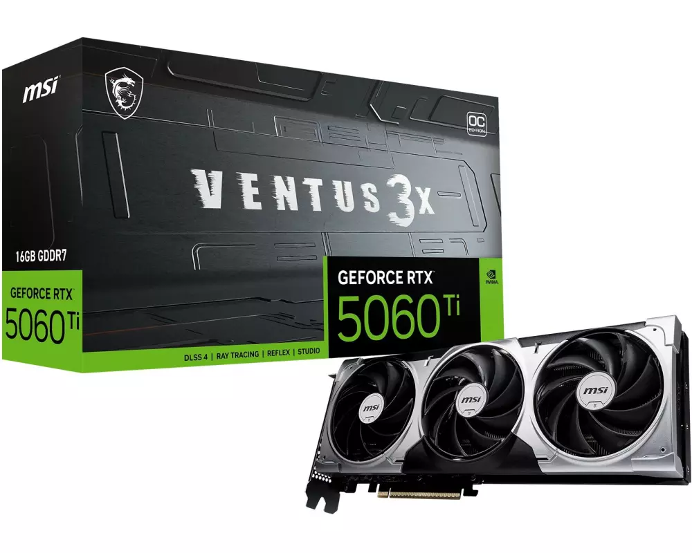 MSI Grafikkarte GeForce RTX 5060 TI 16G VENTUS 3X OC