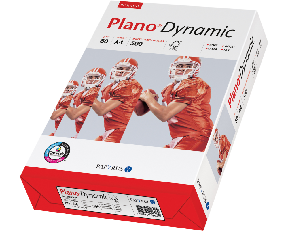 PLANO DYNAMIC Kopierpapier FSC A4 88027681 weiss, 80g SB 500 Blatt