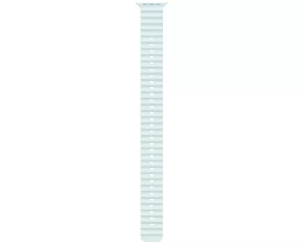 Apple Ocean Band 49 mm Extension Kristallblau/Grau