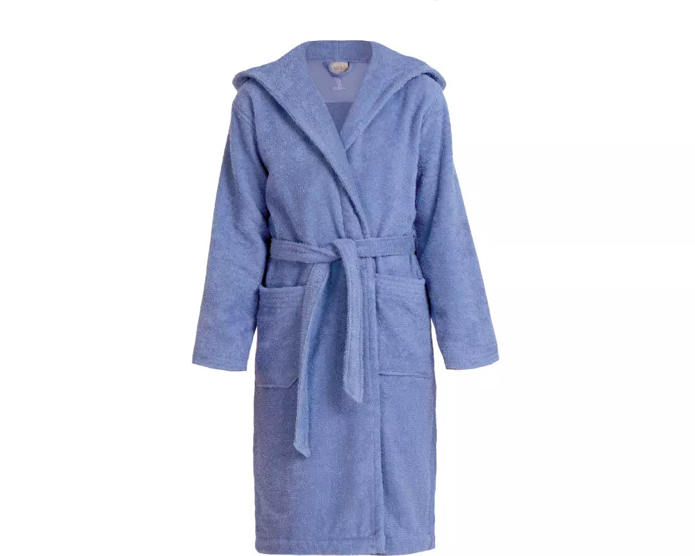 Möve Superwuschel Bademantel Grösse 140, Blau