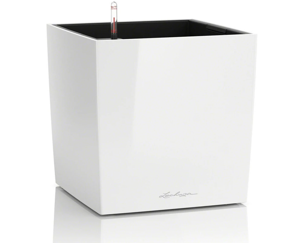 Lechuza Cube 50 Weiss hochglanz