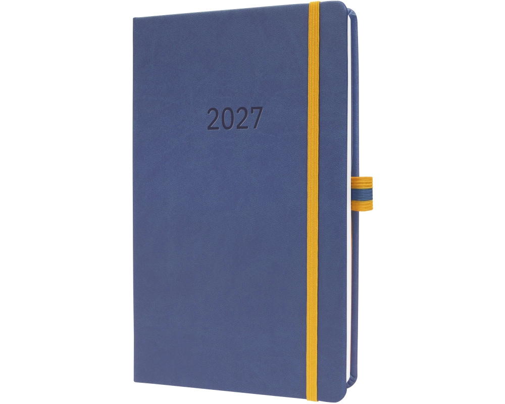 CONCEPTUM Wochenkalender Linescape 2027 L2706 1W/2S blau 14.8x21.3cm