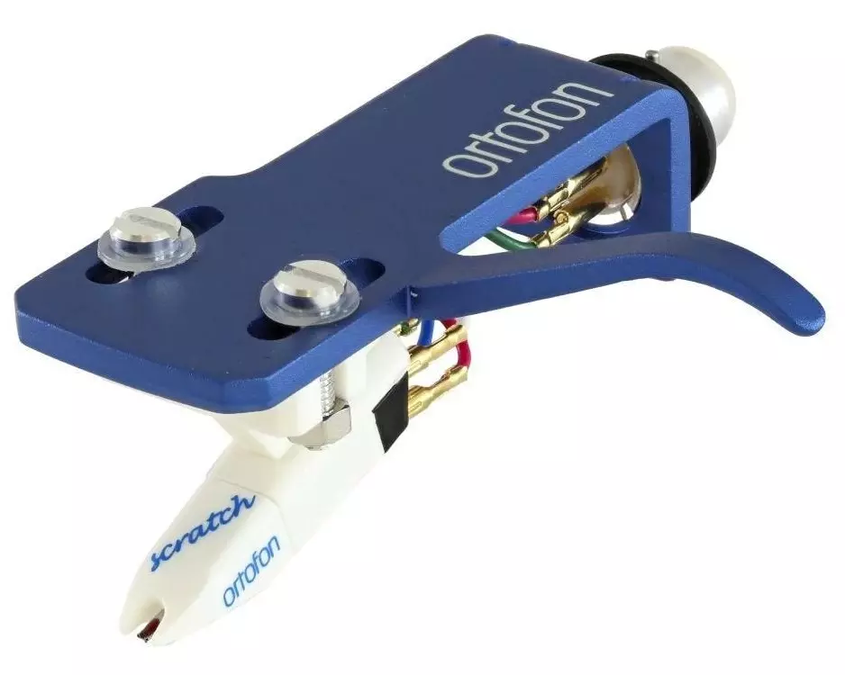 Ortofon Tonabnehmer OM Scratch White auf SH-4 Blue