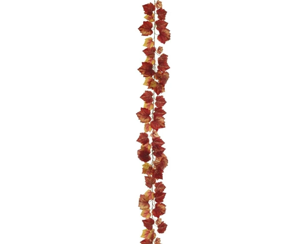 Botanic-Haus Weinlaubgirlande Rot 190 cm