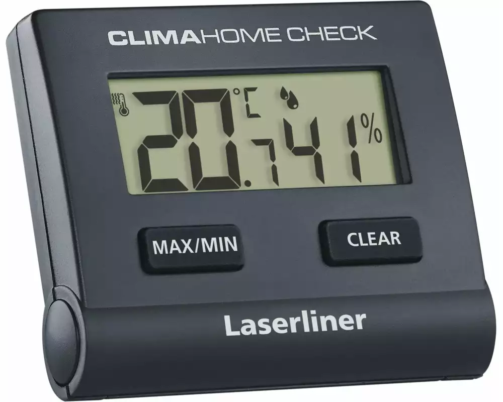 Laserliner Thermo-/Hygrometer ClimaHome-Check Black Digital