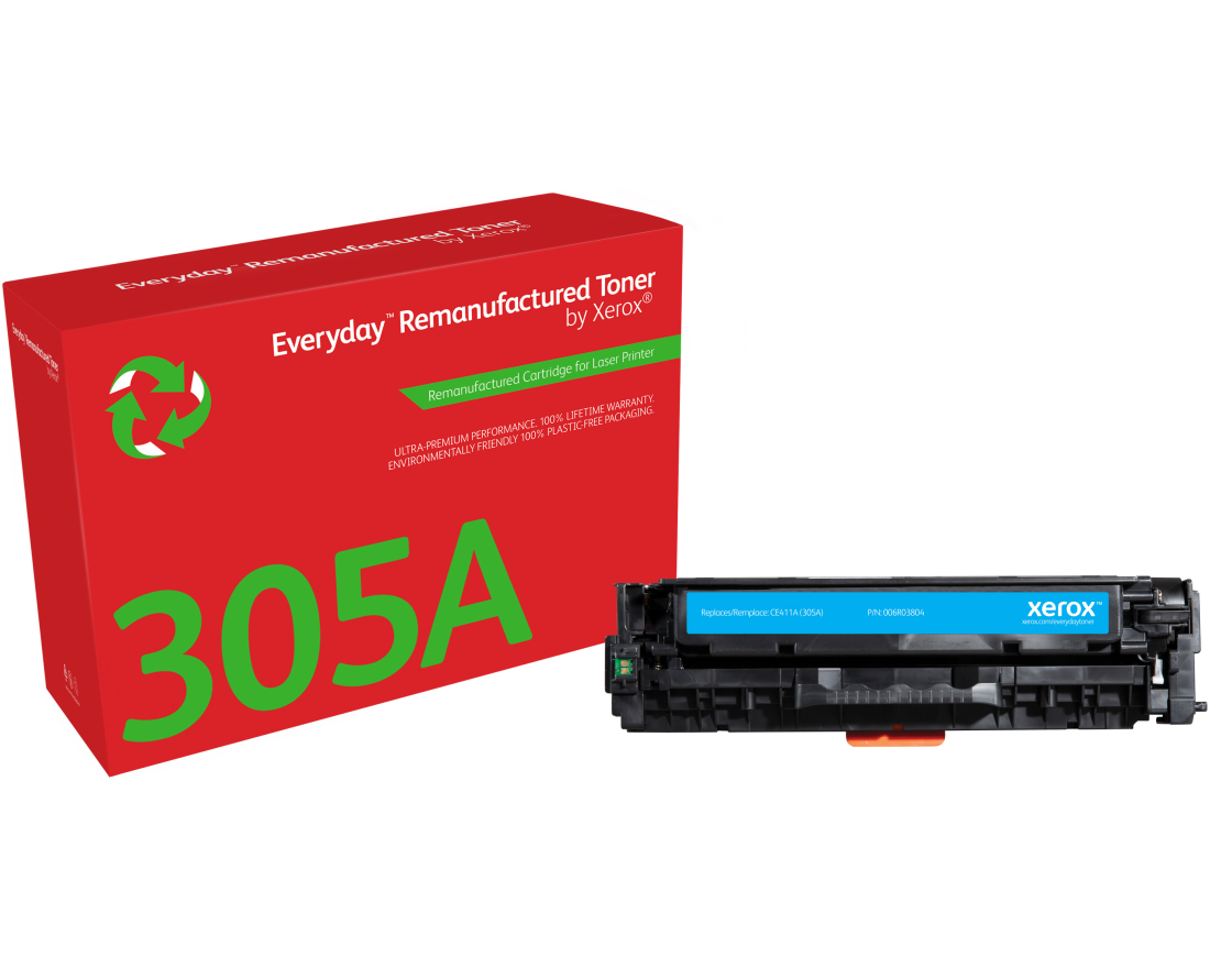 Everyday™ Cyan wiederaufbereiteter Toner von Xerox, kompatibel mit HP 305A (CE411A), Standardkapazität
