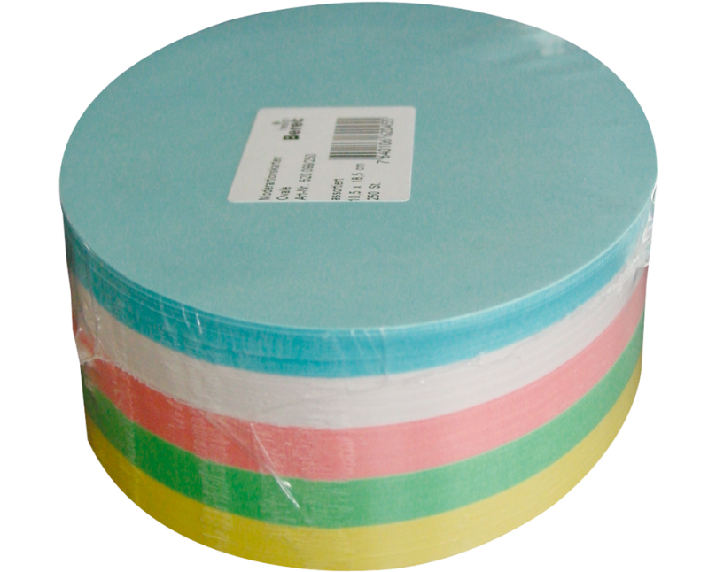 BEREC Karton oval 10,5x18,5cm 520.099/500 ass. 500 Stück