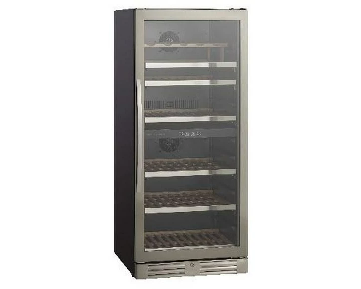 Sibir Weinkühlschrank Scandomestic SV 104 X Schwarz/Grau
