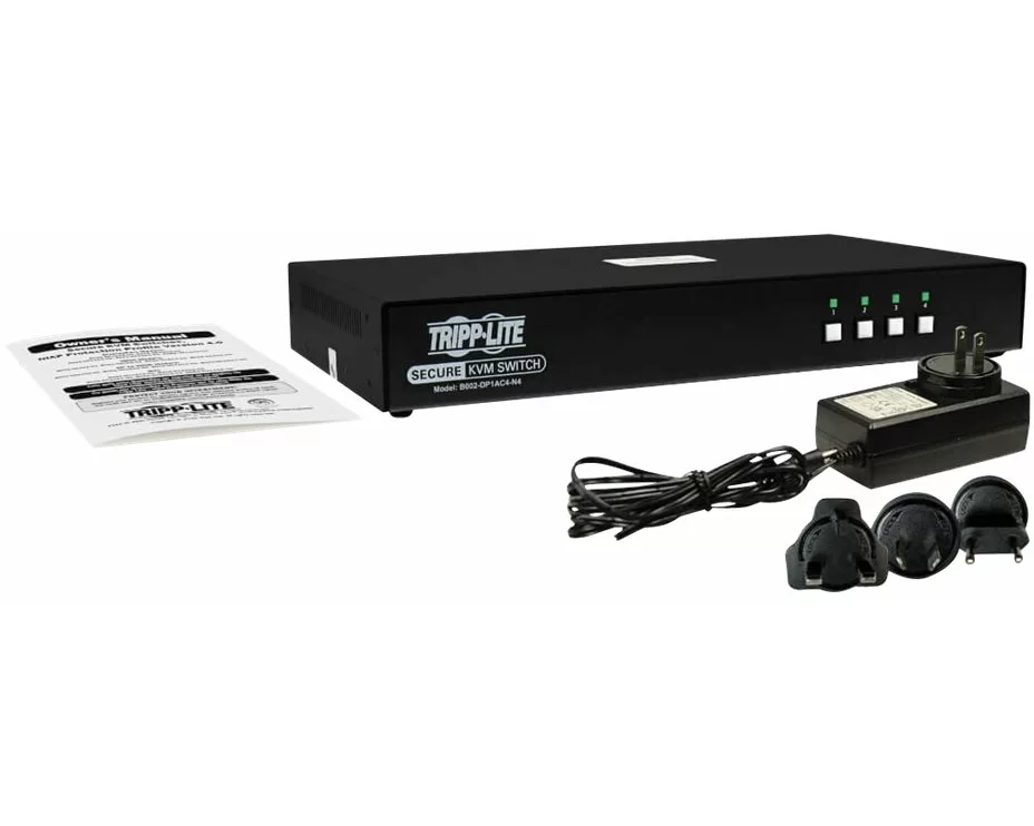 EATON TIPPLITE 4-Port, SH Secure Pro DP KVM, w/audio and CAC