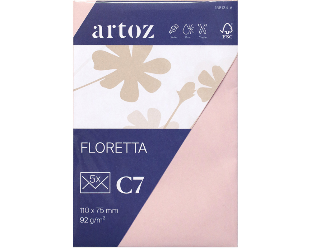 ARTOZ Couverts 1001 C7 15813418-281 92g, light rose 5 Stück