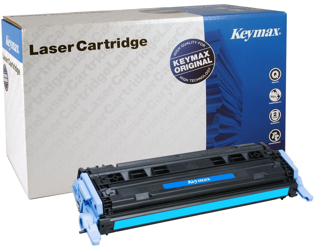 KEYMAX RMC-Toner-Modul cyan Q6001AKEY zu HP CLJ 2600 2000 Seiten
