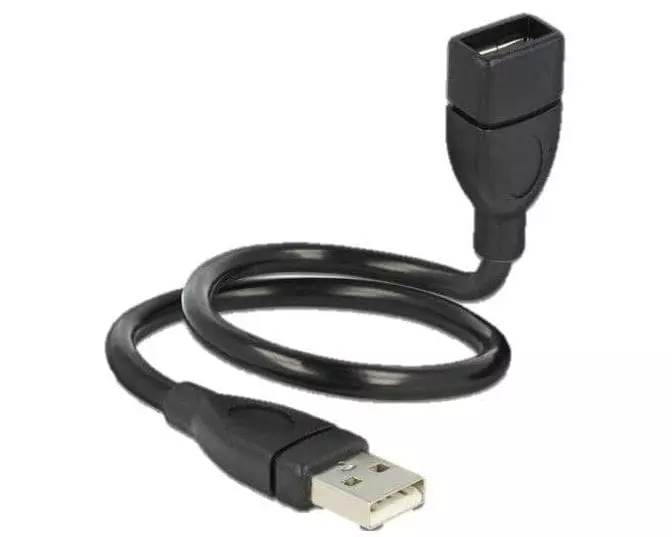 Delock USB 2.0-Kabel ShapeCable USB-A - USB-A 0.35 m