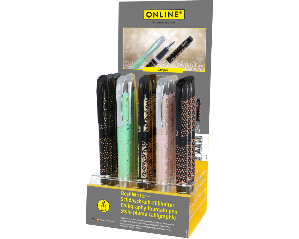 ONLINE Acryl Display Best Writer 61474/15 Campus Glam Girls, ass.