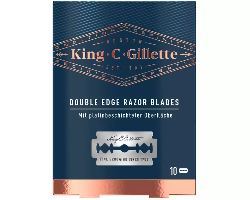 King C. Gillette Systemklingen 10 Stück